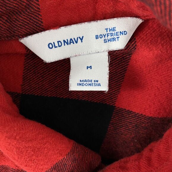 Upcycled Flannel Shirt Womens Medium Shacket Chili Peppers Red Country Grunge - Picture 14 of 16